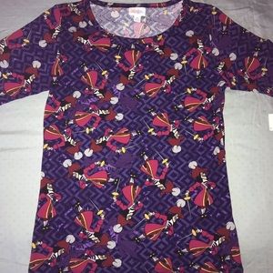LulaRoe Gigi Disney Captain Hook Top M DCL NWT